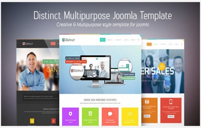 Distinct - Multi-purpose Joomla Template